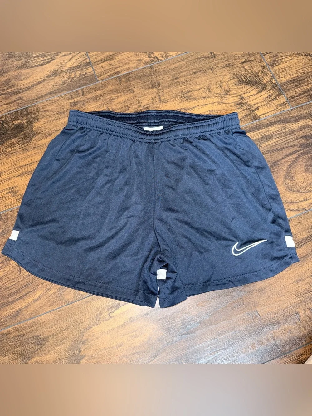 Nike Women’s Navy Athletic Running Shorts with Swoosh